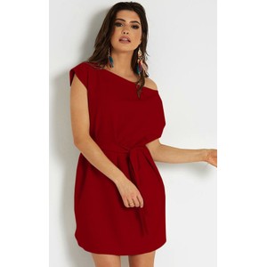 Czerwona sukienka Ivon w stylu casual mini