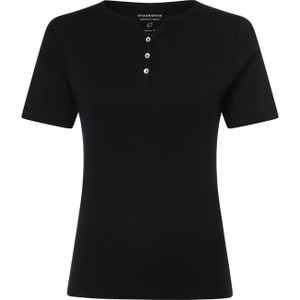 Czarny t-shirt brookshire z krótkim rękawem z bawełny w stylu casual