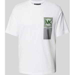 T-shirt Michael Kors z nadrukiem w młodzieżowym stylu