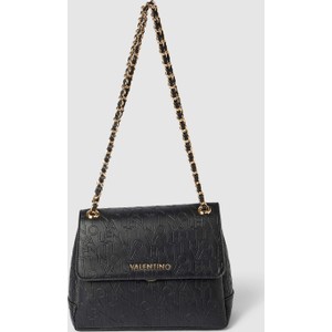 Czarna torebka Valentino Bags na ramię w stylu glamour matowa