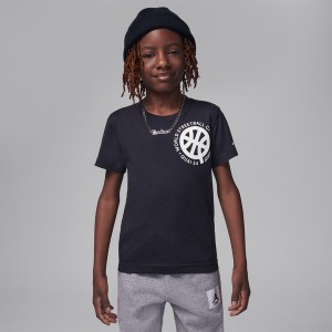 Czarna koszulka dziecięca Jordan dla chłopców