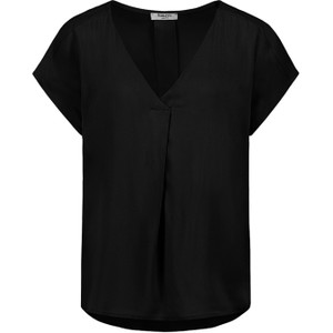 Czarny t-shirt SUBLEVEL z krótkim rękawem w stylu casual