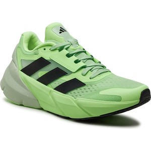 Zielone buty sportowe Adidas sznurowane