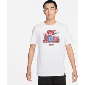 T-shirt Nike z nadrukiem z bawełny z krótkim rękawem