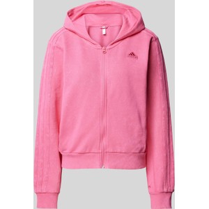 Różowa bluza Adidas Sportswear z kapturem
