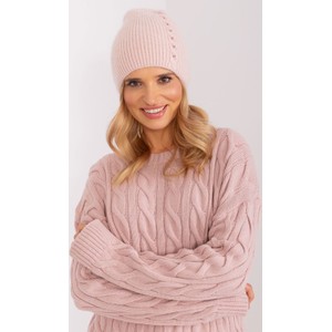 Różowa czapka Wool Fashion Italia