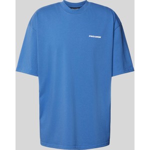 Niebieski t-shirt Pegador w stylu casual z krótkim rękawem