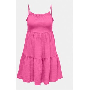 Różowa sukienka Only mini w stylu casual
