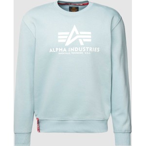Zielona bluza Alpha Industries z nadrukiem