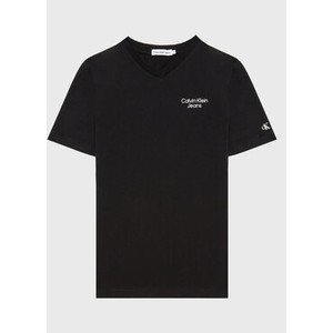 Czarna koszulka dziecięca Calvin Klein z jeansu