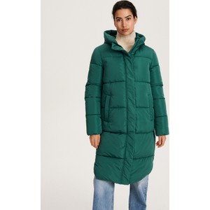 Zielony płaszcz Reserved w stylu casual ocieplenie