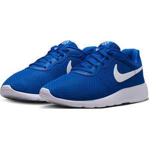 Niebieskie buty sportowe Nike z tkaniny z płaską podeszwą w sportowym stylu