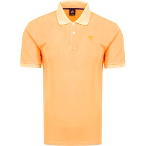 Pomarańczowa koszulka polo North Sails z bawełny z krótkim rękawem w stylu casual
