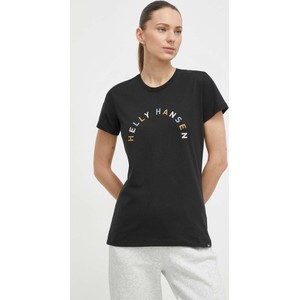 T-shirt Helly Hansen w młodzieżowym stylu z krótkim rękawem z bawełny