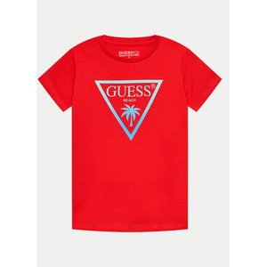 Czerwona koszulka dziecięca Guess
