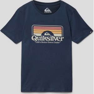 Granatowa koszulka dziecięca Quiksilver dla chłopców