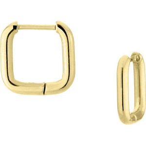 Manoki Złote minimalistyczne kwadraty lekkie kolczyki koła ze stali