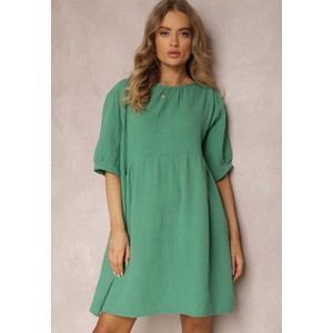 Zielona sukienka Renee mini z bawełny