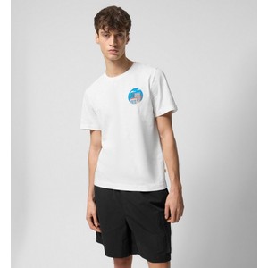 T-shirt Outhorn z nadrukiem z bawełny z krótkim rękawem