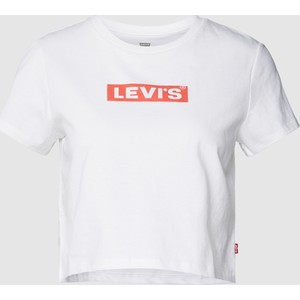 T-shirt Levis z bawełny w młodzieżowym stylu z okrągłym dekoltem