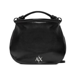Czarna torebka Armani Exchange w stylu casual średnia na ramię