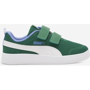 Zielone buty sportowe dziecięce Puma na rzepy