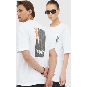 T-shirt Samsoe Samsoe z krótkim rękawem w młodzieżowym stylu z nadrukiem