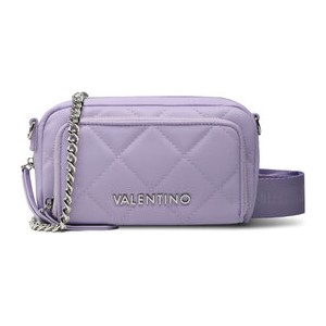 Fioletowa torebka Valentino matowa na ramię średnia