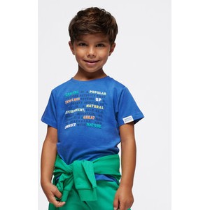 Niebieska koszulka dziecięca Mayoral z krótkim rękawem