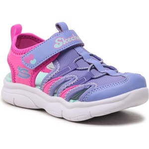 Buty dziecięce letnie Skechers na rzepy dla dziewczynek