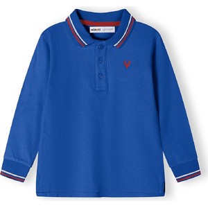 Niebieska koszulka dziecięca Minoti dla chłopców z długim rękawem