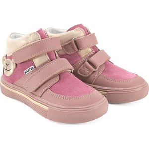 Różowe buty dziecięce zimowe Bartek na rzepy dla dziewczynek