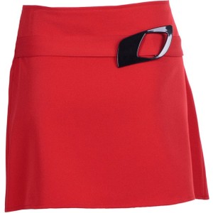 Czerwona spódnica Fokus z tkaniny mini w stylu casual