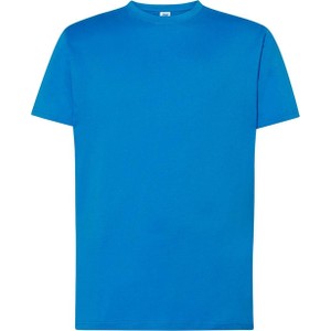 Niebieski t-shirt JK Collection z krótkim rękawem