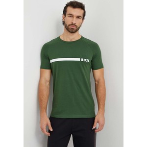 Zielony t-shirt Hugo Boss z krótkim rękawem