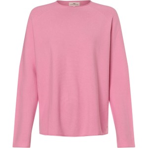 Różowy sweter Fynch Hatton w stylu casual z bawełny