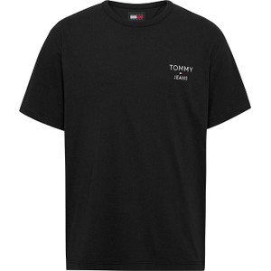 Czarny t-shirt Tommy Hilfiger w stylu casual z bawełny