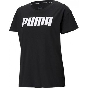 Czarny t-shirt Puma z okrągłym dekoltem