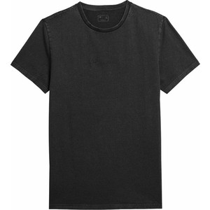 Czarny t-shirt 4F w stylu casual z bawełny