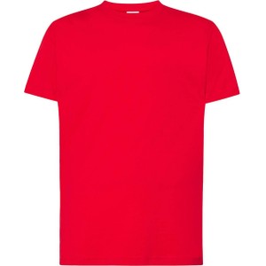 Czerwony t-shirt JK Collection w stylu casual