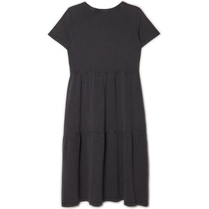 Czarna sukienka Cropp z bawełny mini z krótkim rękawem