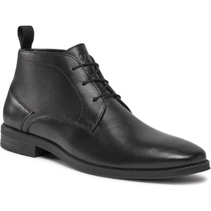 Czarne buty zimowe S.Oliver sznurowane