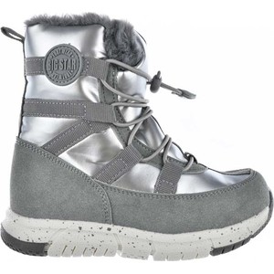 Srebrne buty dziecięce zimowe Big Star sznurowane