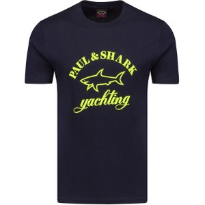 Granatowy t-shirt Paul And Shark