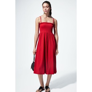 Czerwona sukienka H & M z dżerseju