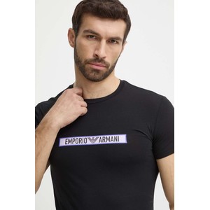 T-shirt Emporio Armani w młodzieżowym stylu z krótkim rękawem z bawełny