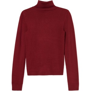 Czerwony sweter Cropp z dzianiny