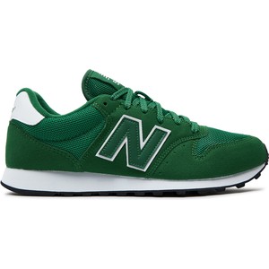 Zielone buty sportowe New Balance sznurowane
