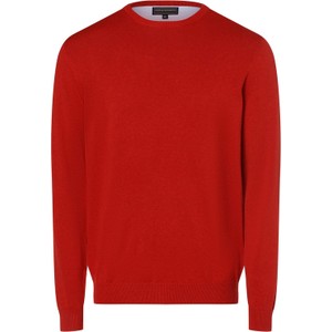 Czerwony sweter Finshley & Harding z bawełny