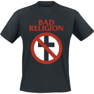 Czarny t-shirt Bad Religion z bawełny